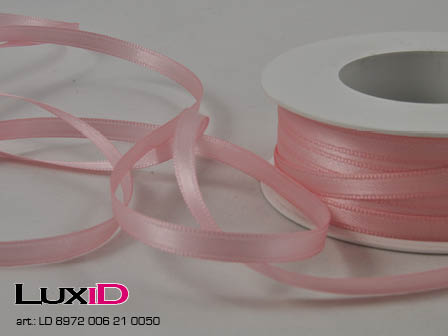 Double face satin 21 rose 6mm x 50m